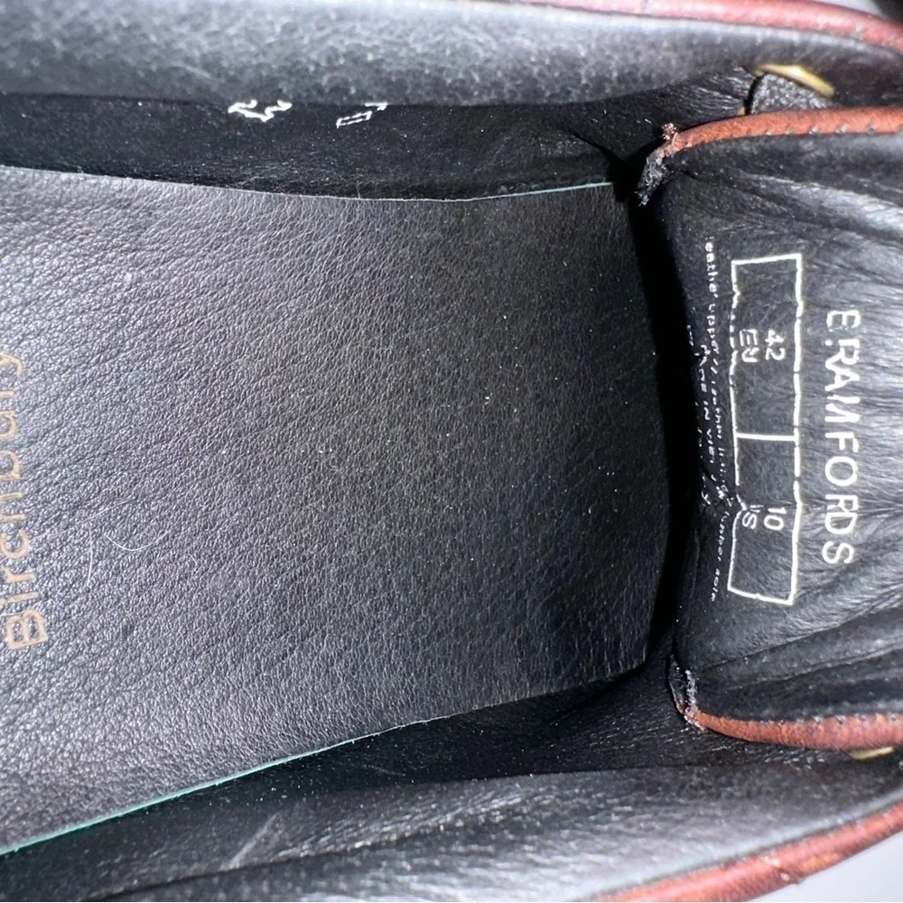 Birchbury Bramford Barefoot Sneakers 10 Brown/Maroon Tone Leather - Picture 5 of 5